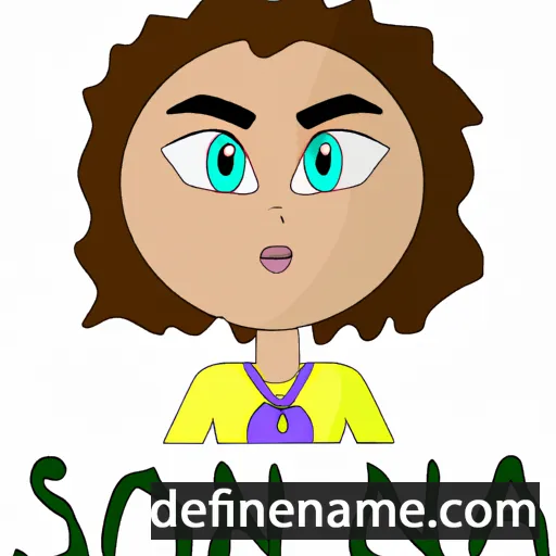 cartoon of the name Sionna