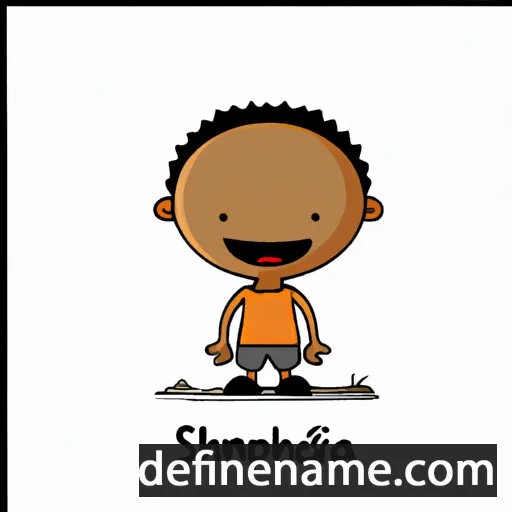 cartoon of the name Siphamandla