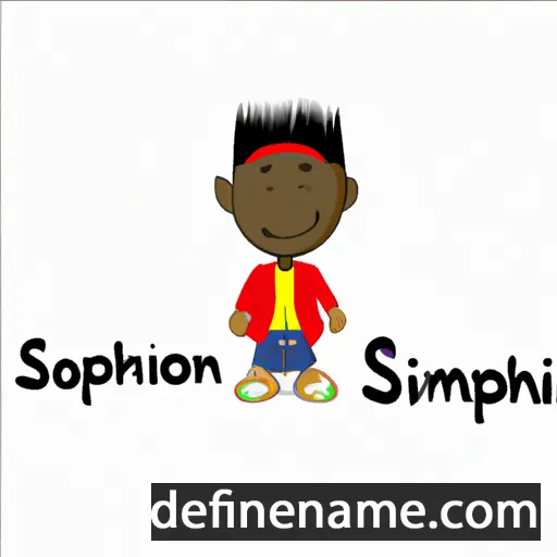 cartoon of the name Siphosomzi