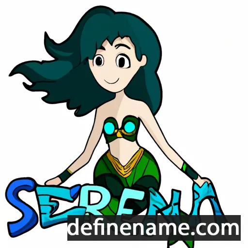 cartoon of the name Sirenna