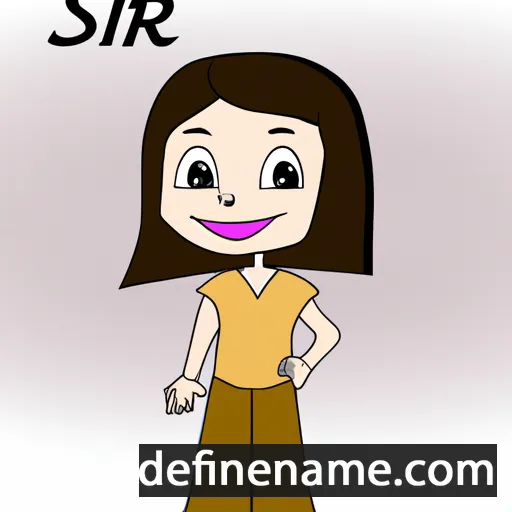 cartoon of the name Siri