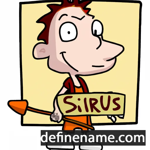 cartoon of the name Siricius