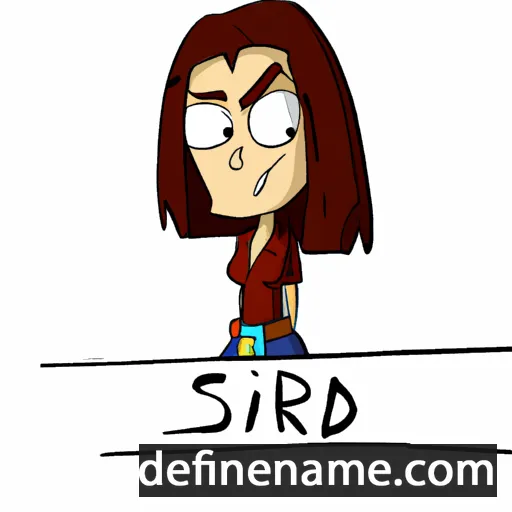 cartoon of the name Sirid