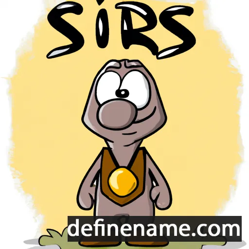 cartoon of the name Sirijus