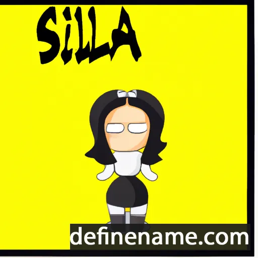 cartoon of the name Sisilia