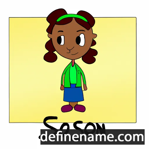 cartoon of the name Sisona