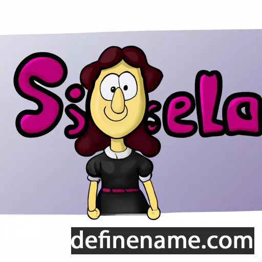 cartoon of the name Sissela