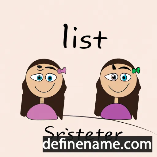 cartoon of the name Sister