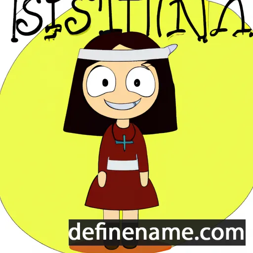 cartoon of the name Sistina