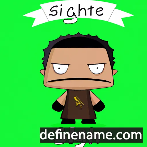 cartoon of the name Sitheag