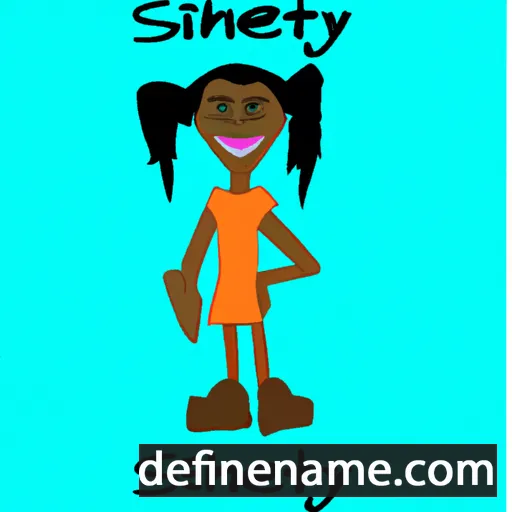 cartoon of the name Sithney