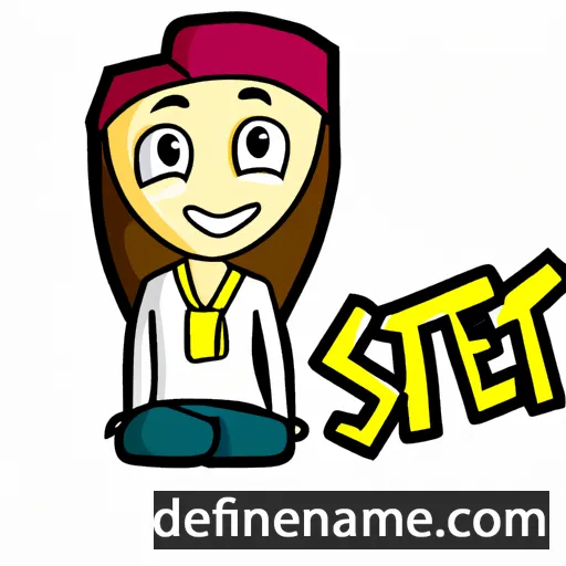 cartoon of the name Sitie