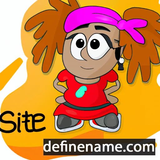 cartoon of the name Sittie