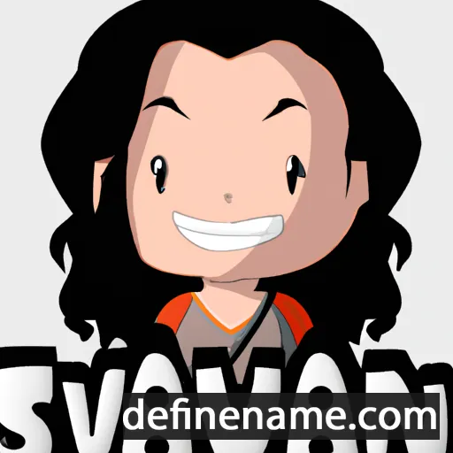 cartoon of the name Sivanah