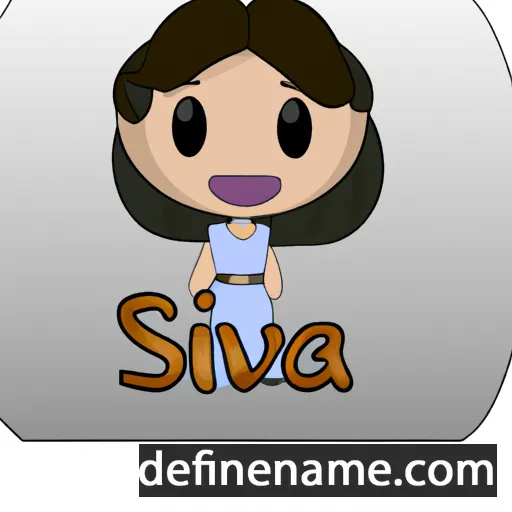 cartoon of the name Sivia