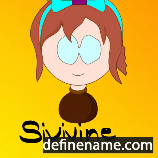 cartoon of the name Sivnne