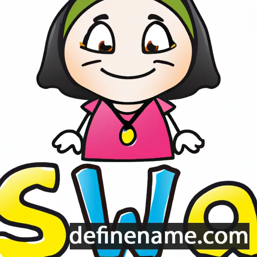 cartoon of the name Siwa