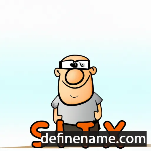 cartoon of the name Sixt