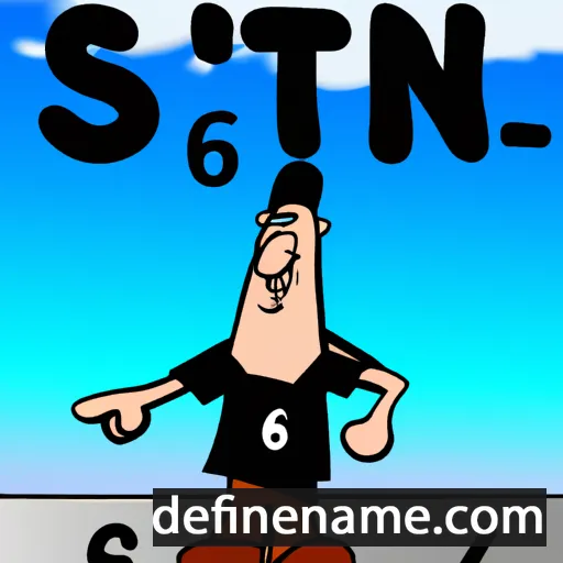 cartoon of the name Sixtein