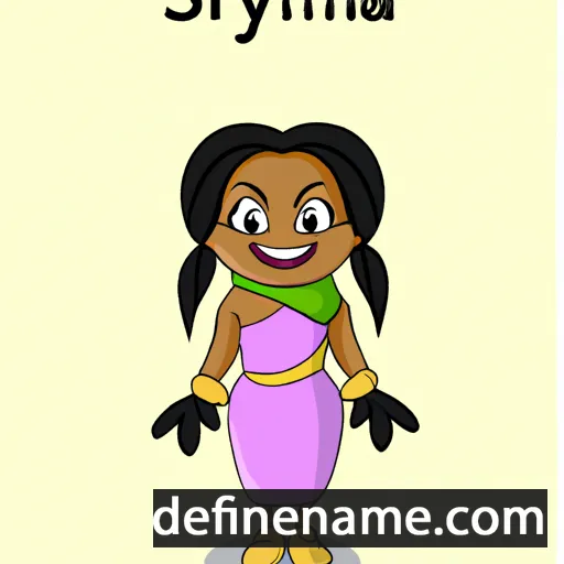 cartoon of the name Siyamala