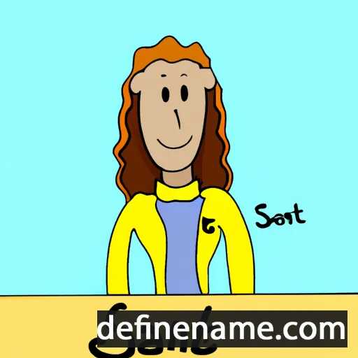 cartoon of the name Sjanet