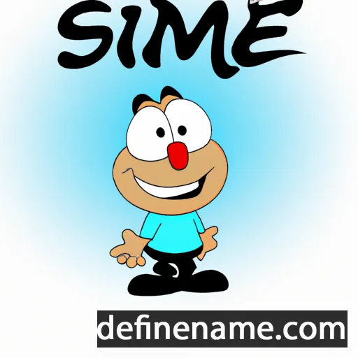 cartoon of the name Sjimme