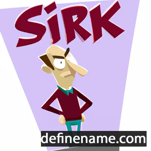 cartoon of the name Sjirk