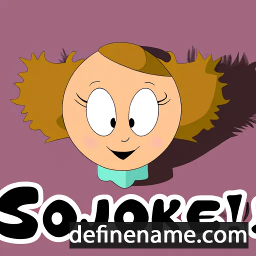 cartoon of the name Sjoukje