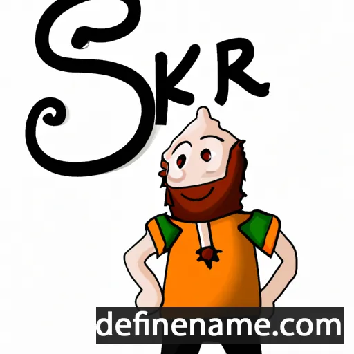 cartoon of the name Skári