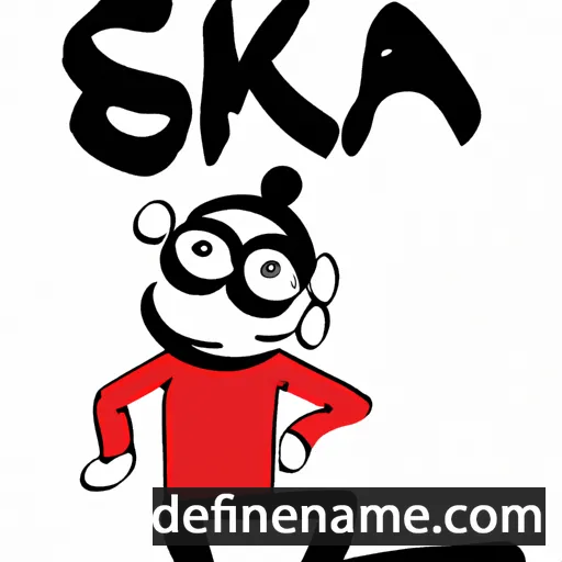 cartoon of the name Ska