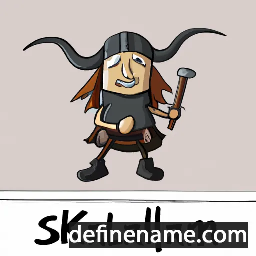 cartoon of the name Skallagrim