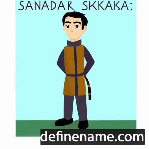 cartoon of the name Skandar