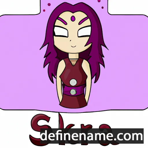 cartoon of the name Skaria