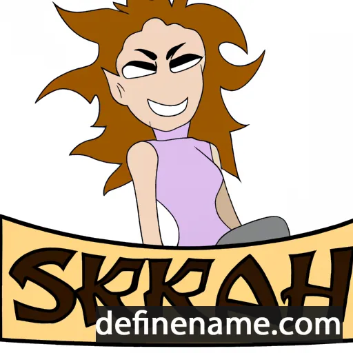 cartoon of the name Skariah