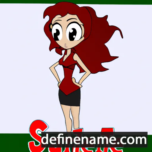 cartoon of the name Skarlette