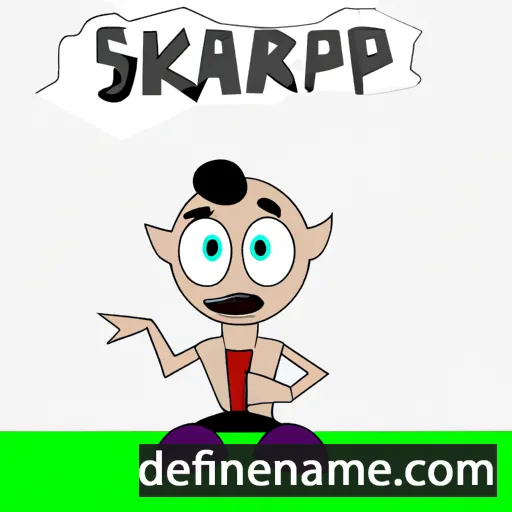 cartoon of the name Skarpi