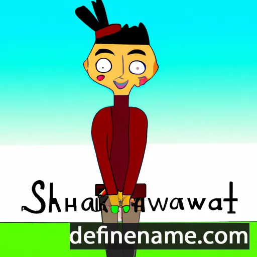 cartoon of the name Skawennati