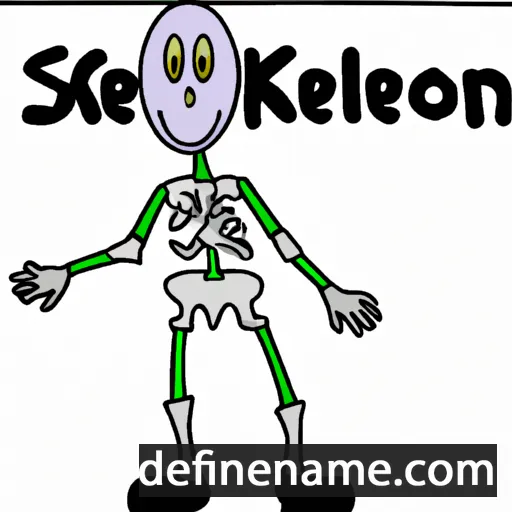 Skelton cartoon