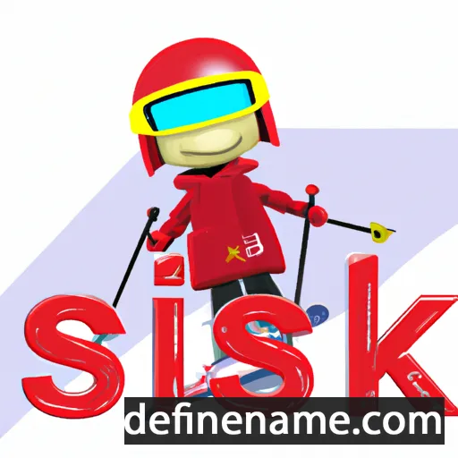 Ski cartoon