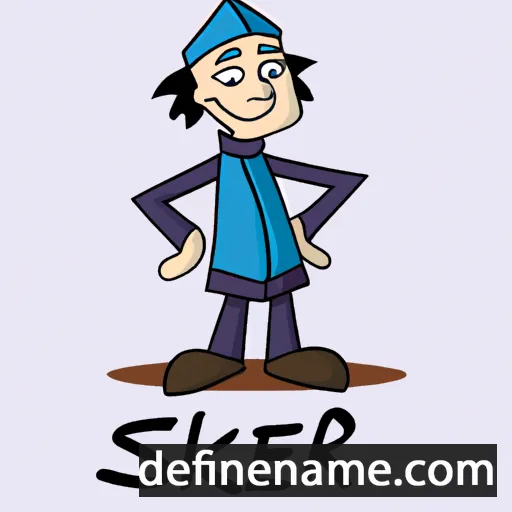 cartoon of the name Skilar