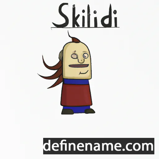 cartoon of the name Skjaldi