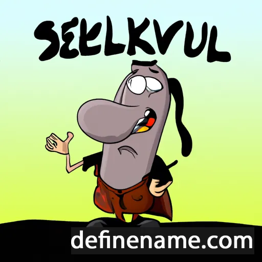 cartoon of the name Skjelluv