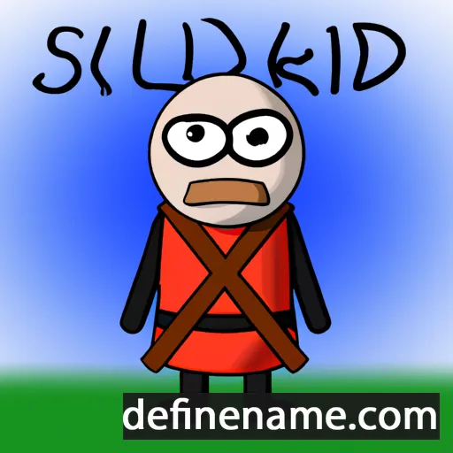 cartoon of the name Skjöldur