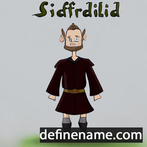 cartoon of the name Skjǫldulfr