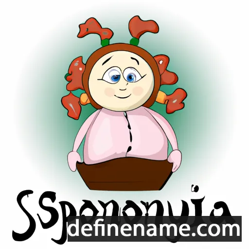 cartoon of the name Skrybonia