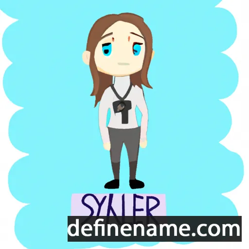 cartoon of the name Skyelar