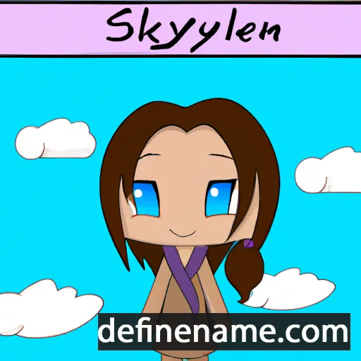 Skyelyn cartoon