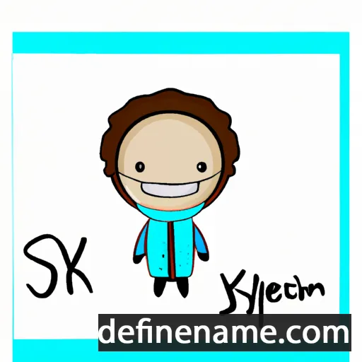 cartoon of the name Skylen