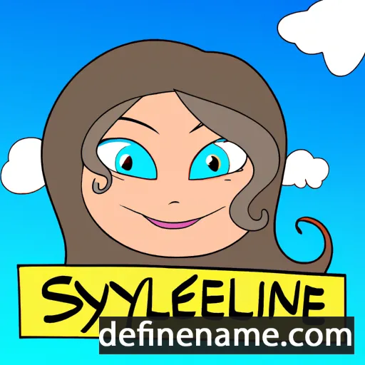 cartoon of the name Skylene