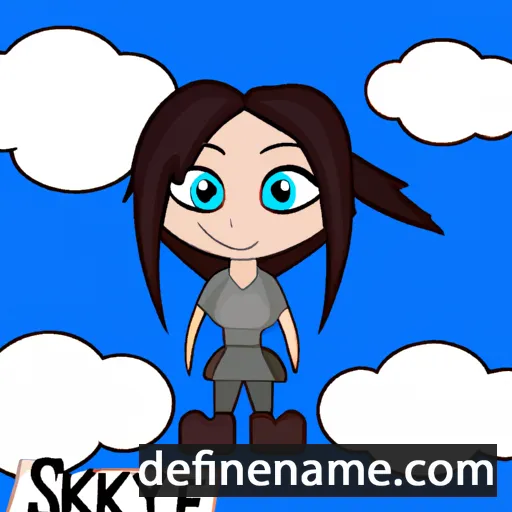 cartoon of the name Skyley